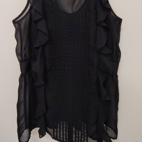 🖤 Black Sheer Camisole Top – Size Small - Picture 1 of 9